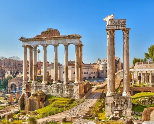 Ancient Greek ruins in Athens, Greece, a cultural highlight on multi-country European itineraries
